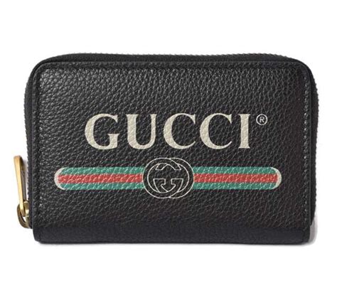 GUCCI ロゴ コインケースブラック レザー 